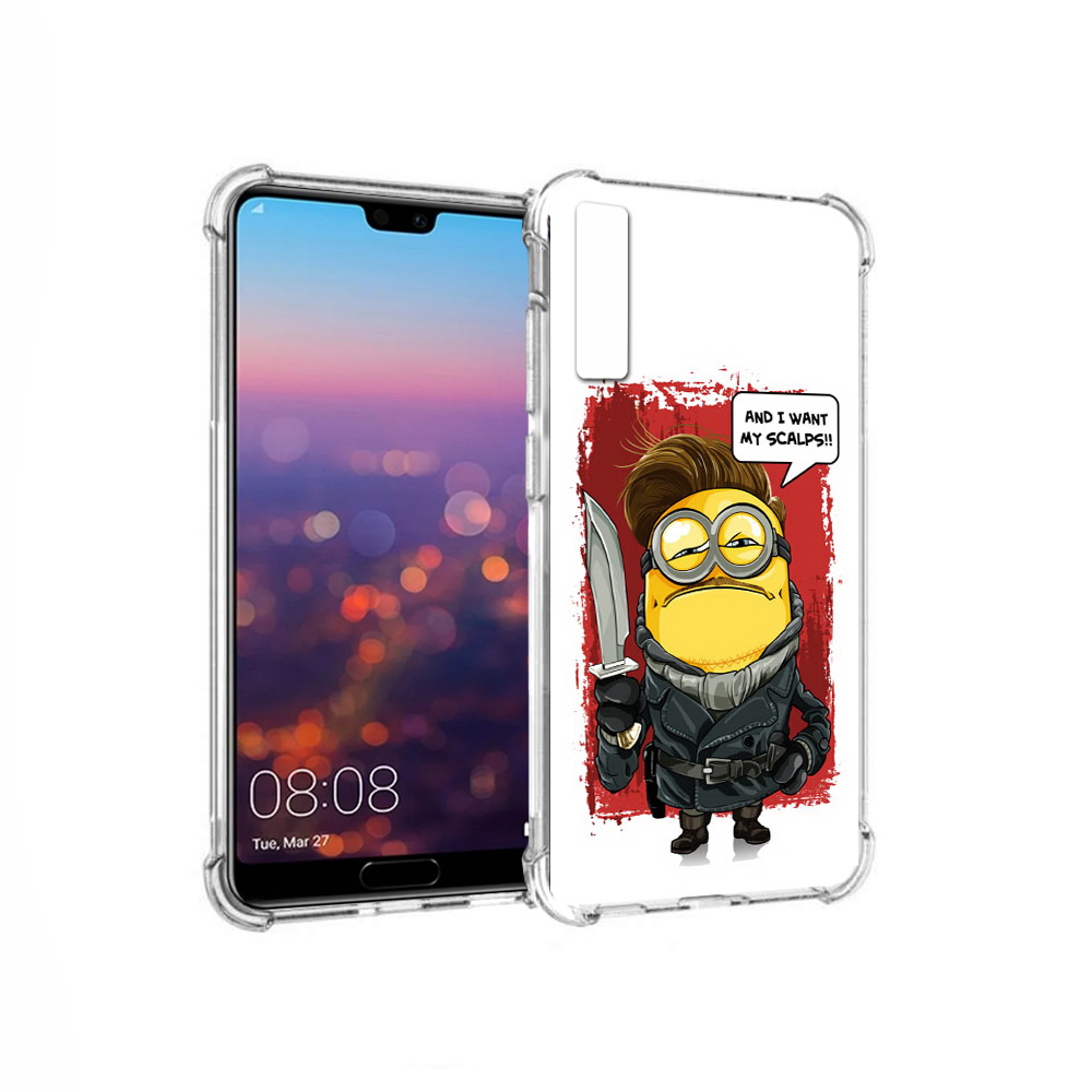 

Чехол MyPads Tocco для Huawei P20 Pro миньон убийца (PT108144.28.477), Прозрачный, Tocco