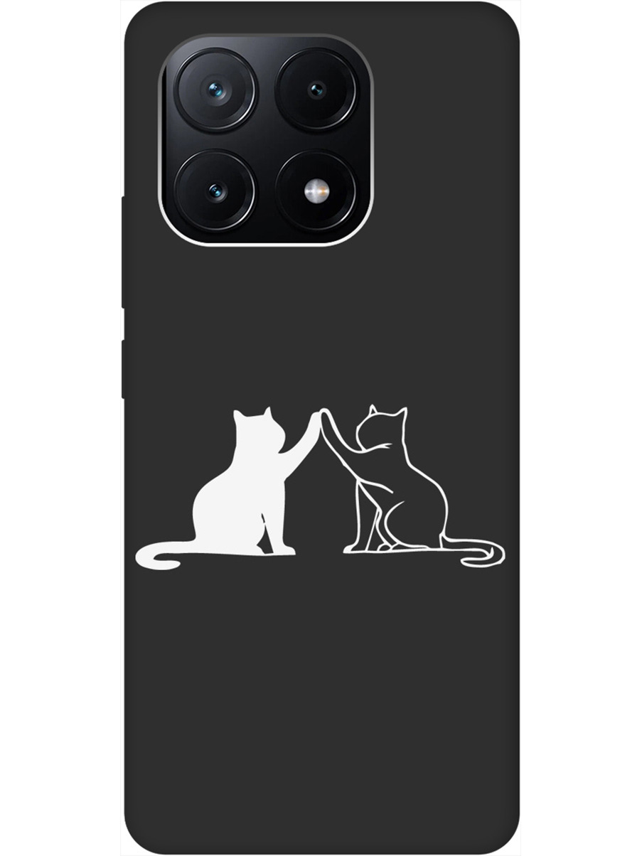 

Силиконовый чехол на Xiaomi Poco X6 Pro 5G с рисунком "Cats W" Soft Touch черный, Черный;белый, 20012123