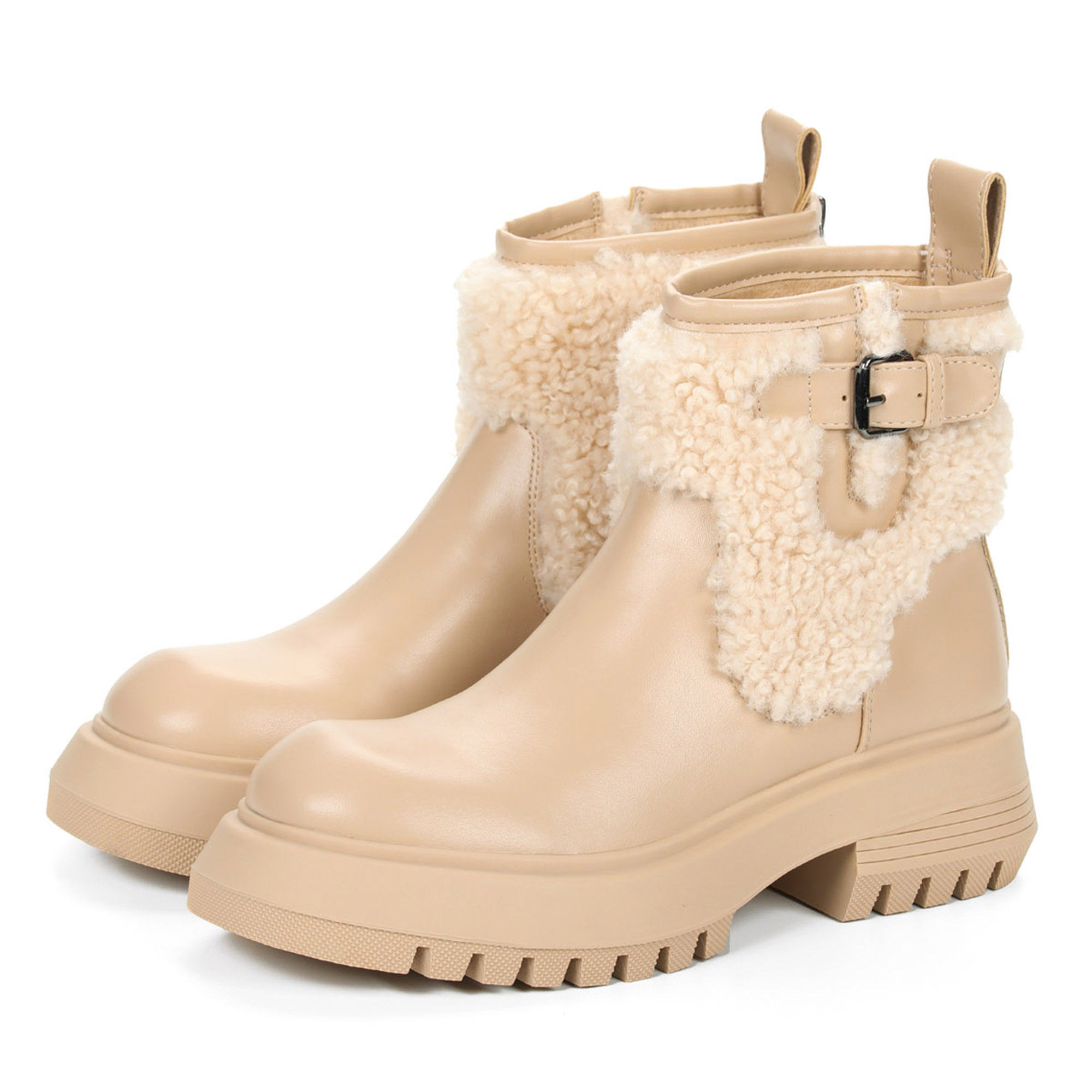 Полусапоги женские Velvet 1180 бежевые 36 RU 5430₽