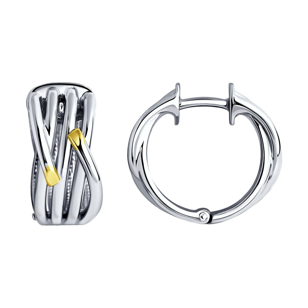 

Серьги конго из серебра Diamant 94-120-01567-1, 94-120-01567-1
