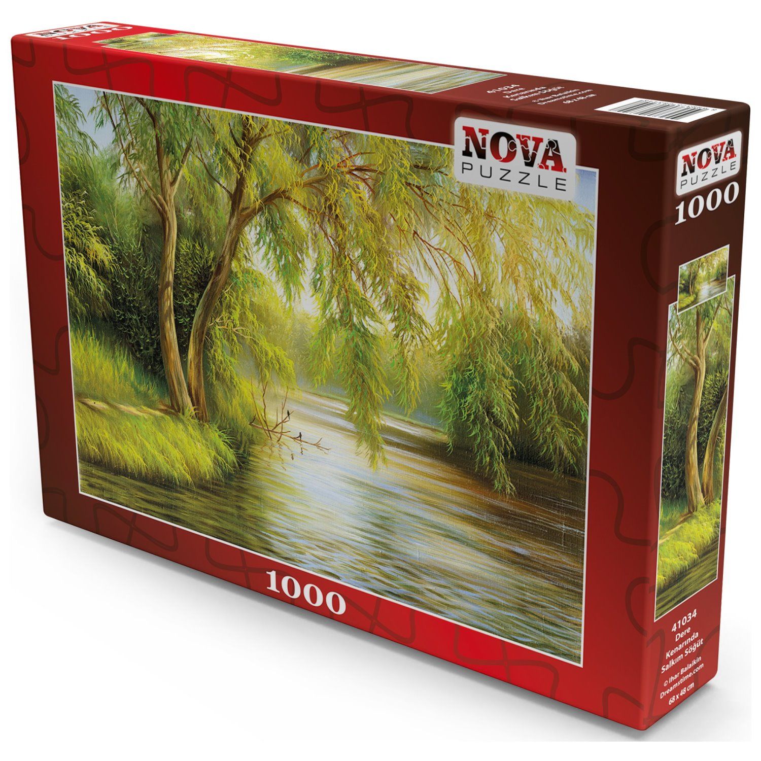 

Пазл Nova Puzzle 1000 дет Ива у ручья, NVпейзажи