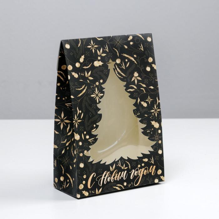 

Коробка складная Gold, 15 х 7 х 22 см, Черный;золотистый