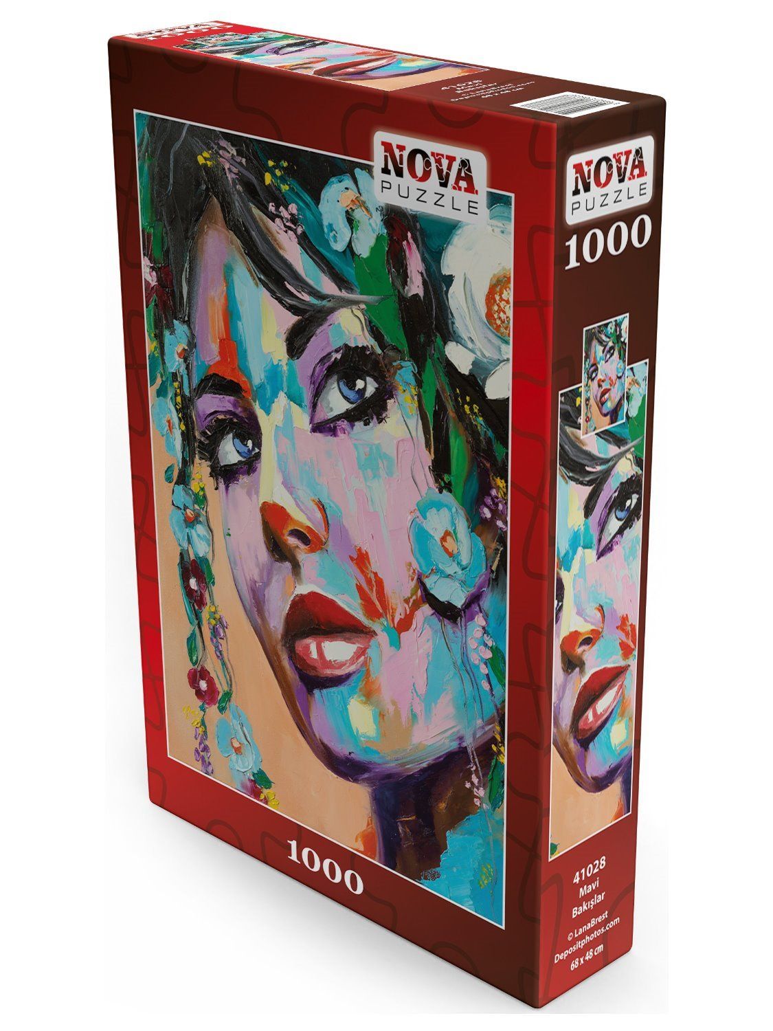 

Пазл Nova Puzzle 1000 дет Голубой взгляд, NVдевушки