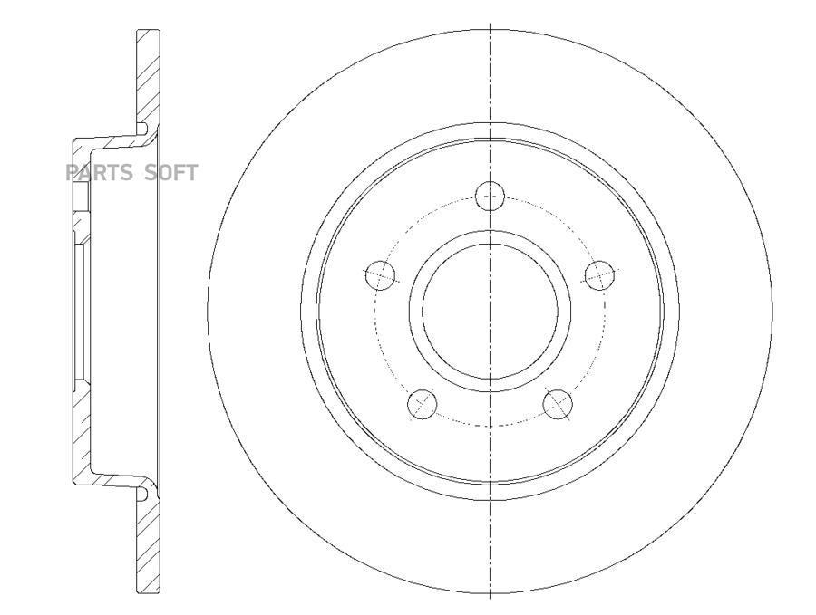

Диск Тормозной 1Шт GBRAKE GR01615