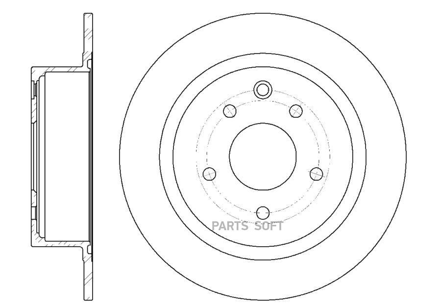 

Диск Тормозной 1Шт GBRAKE GR01514