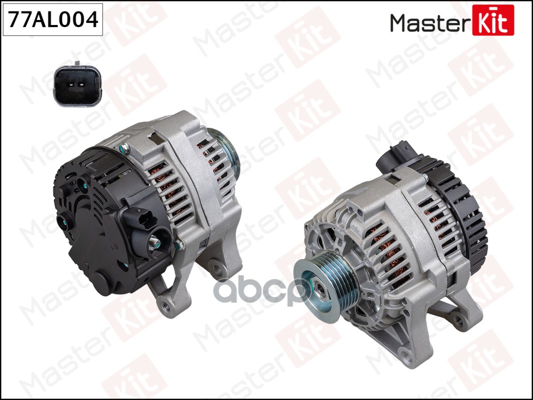 

77Al004 Генератор Peugeot 206 (14V 70A) MasterKit 77al004