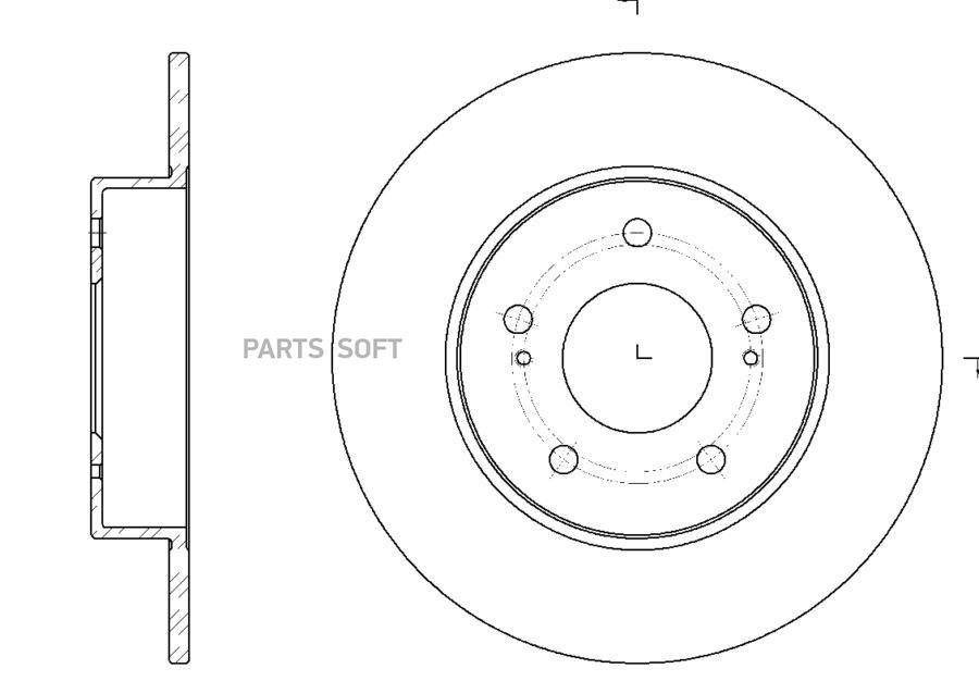 Диск Тормозной 1Шт GBRAKE GR01138