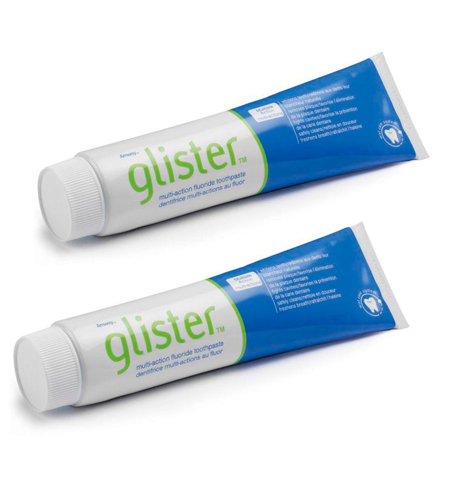 Зубная паста Amway Glister 150 мл 2 шт многофункциональная зубная паста amway glister дорожная упаковка 1шт