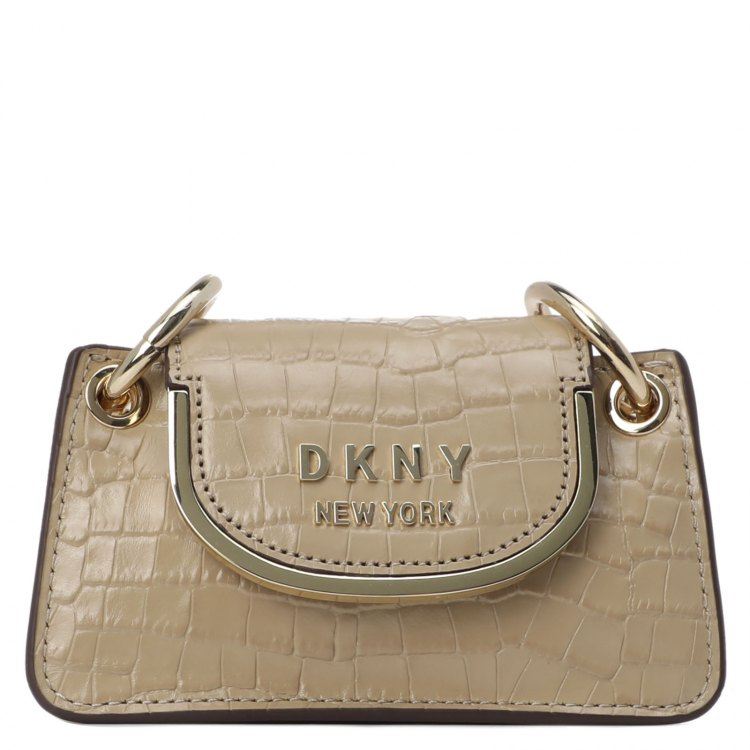 фото Сумка кросс-боди женская dkny r04ypl16 светло-бежевая