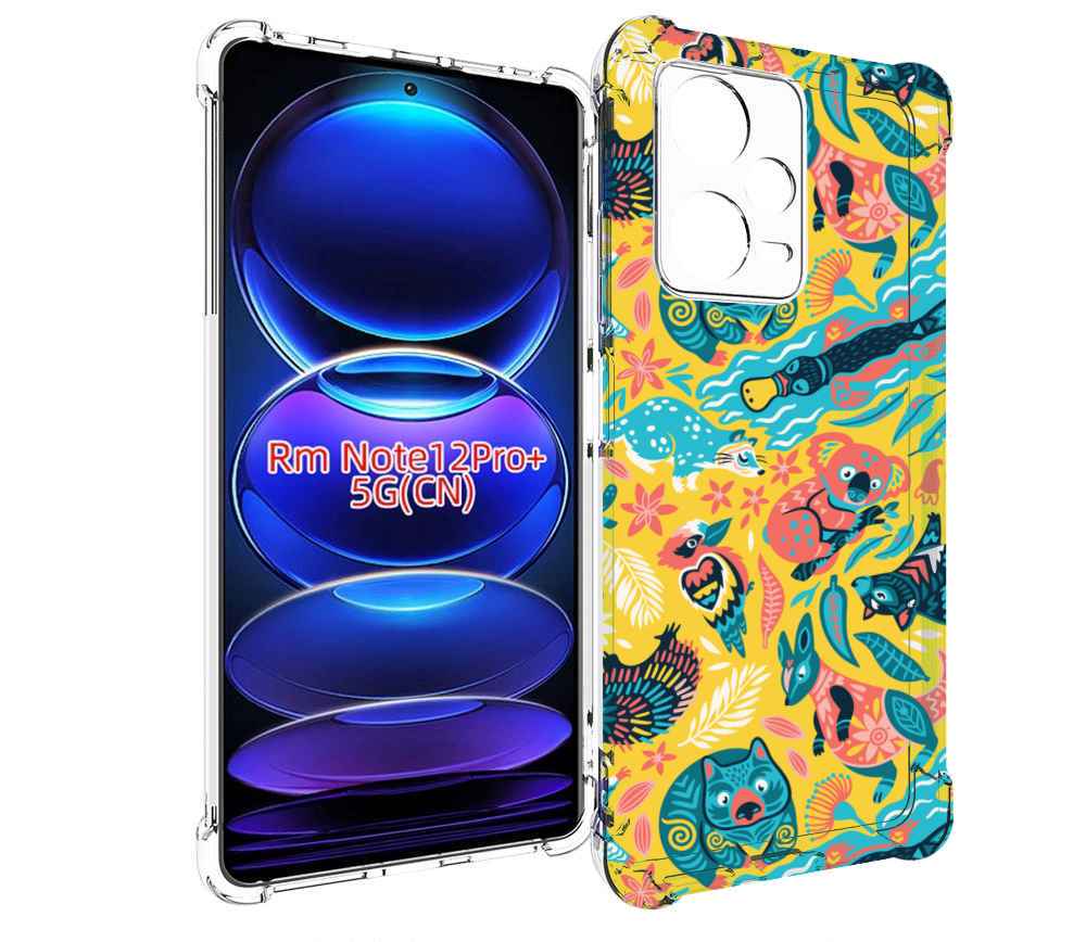

Чехол MyPads seamless-pattern для Xiaomi Redmi Note 12 Pro + Plus, Прозрачный, Tocco