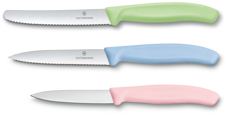 фото Набор из 3 кухонных ножей victorinox swiss classic trend colors 6.7116.34l3