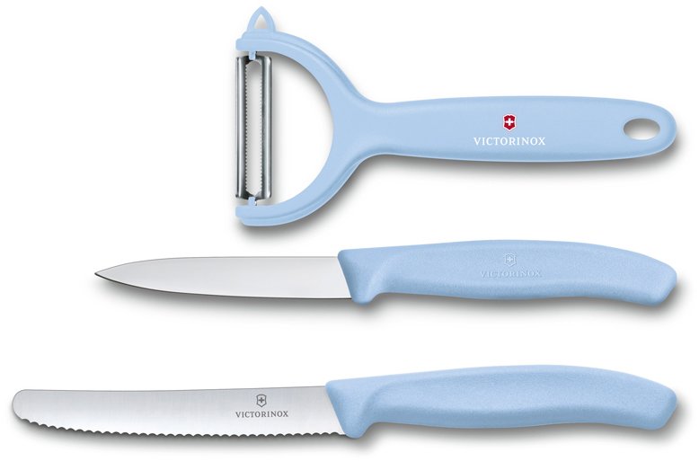 фото Набор из 3 кухонных ножей victorinox swiss classic trend colors 6.7116.33l22