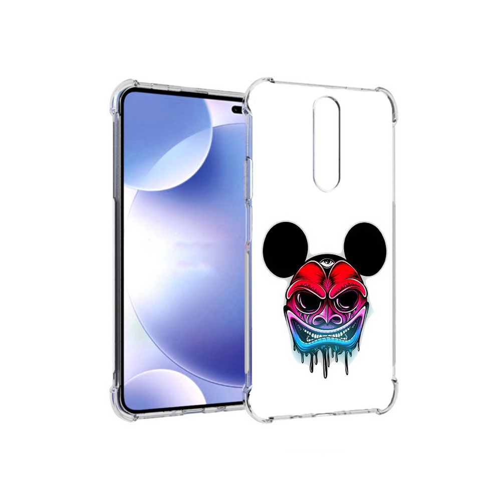 

Чехол MyPads Tocco для Xiaomi Redmi k30 микки в маске (PT226950.302.473), Прозрачный, Tocco