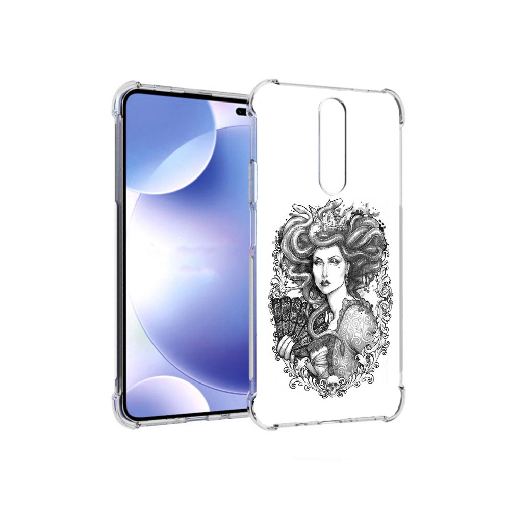 

Чехол MyPads Tocco для Xiaomi Redmi k30 медуза черно белый (PT226950.302.472), Прозрачный, Tocco