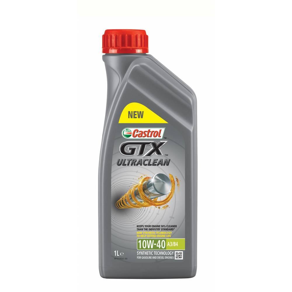 Моторное масло Castrol GTX Ultraclean 10W40 1л