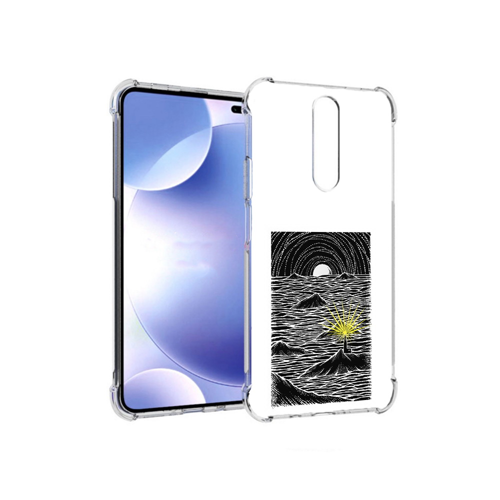 

Чехол MyPads Tocco для Xiaomi Redmi k30 маяк в черно белом море (PT226950.302.460), Прозрачный, Tocco