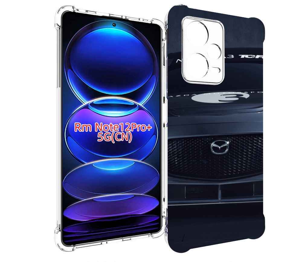 

Чехол MyPads mazda 3 для Xiaomi Redmi Note 12 Pro + Plus, Прозрачный, Tocco