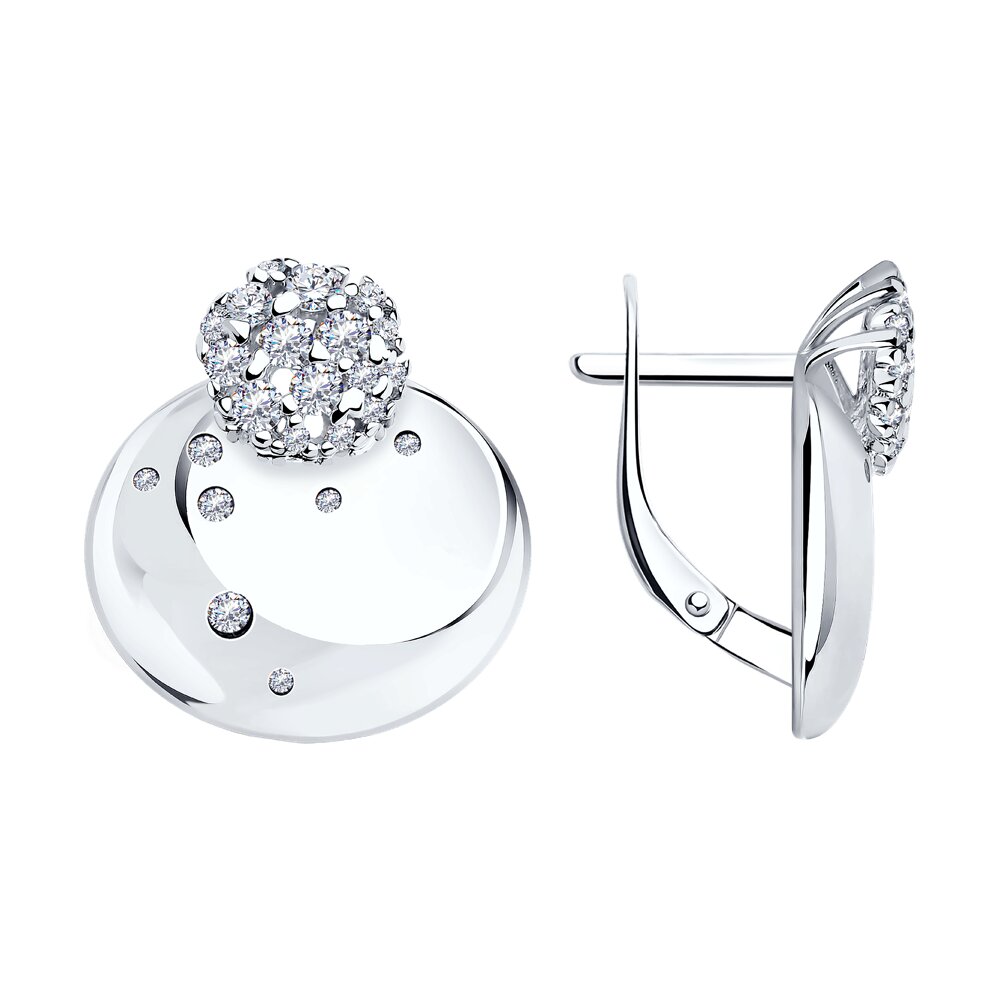 

Серьги из серебра Diamant 94-120-01527-1, фианит, 94-120-01527-1