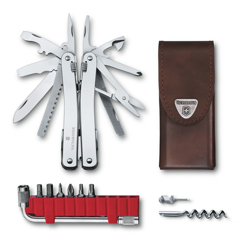 Мультитул Victorinox SwissTool Spirit X, серебристый, 35 опций