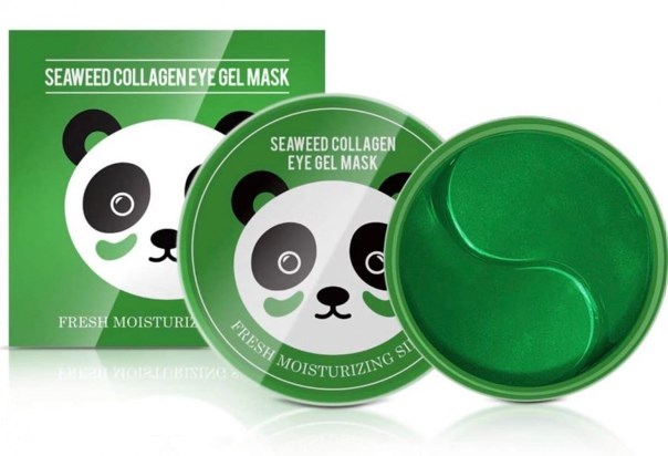 фото Гидрогелевые патчи для глаз enbow сrystal collagen gel eye mask seaweed bijou sea