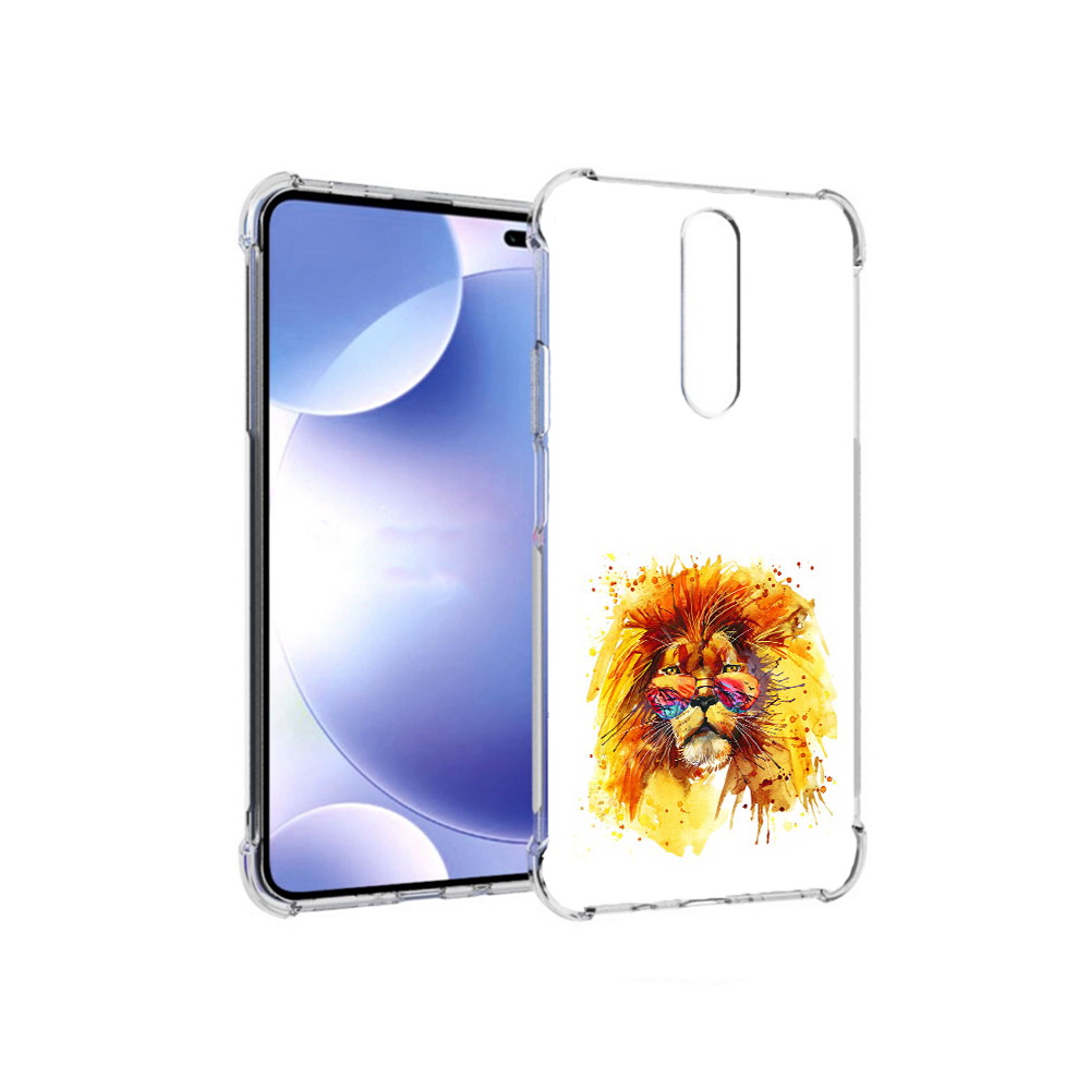 

Чехол MyPads Tocco для Xiaomi Redmi k30 лев в очках (PT226950.302.436), Прозрачный, Tocco