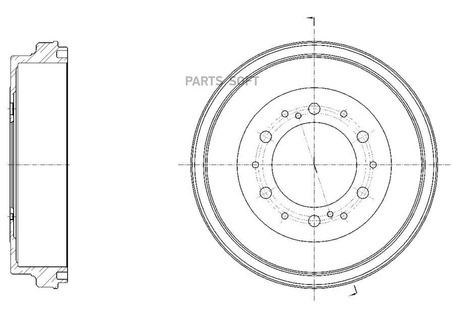 Барабан Тормозной Gbrake 1Шт GBRAKE GD06641