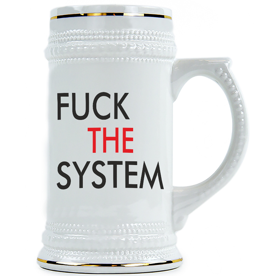 фото Пивная кружка drabs fuck the system