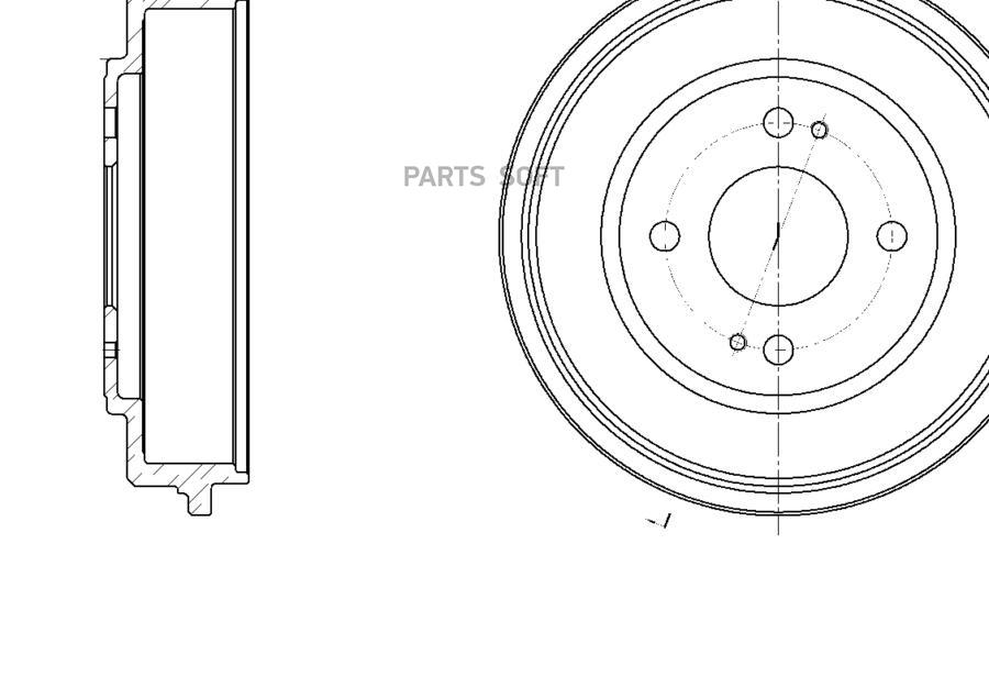 

Тормозной барабан GBRAKE GD06376