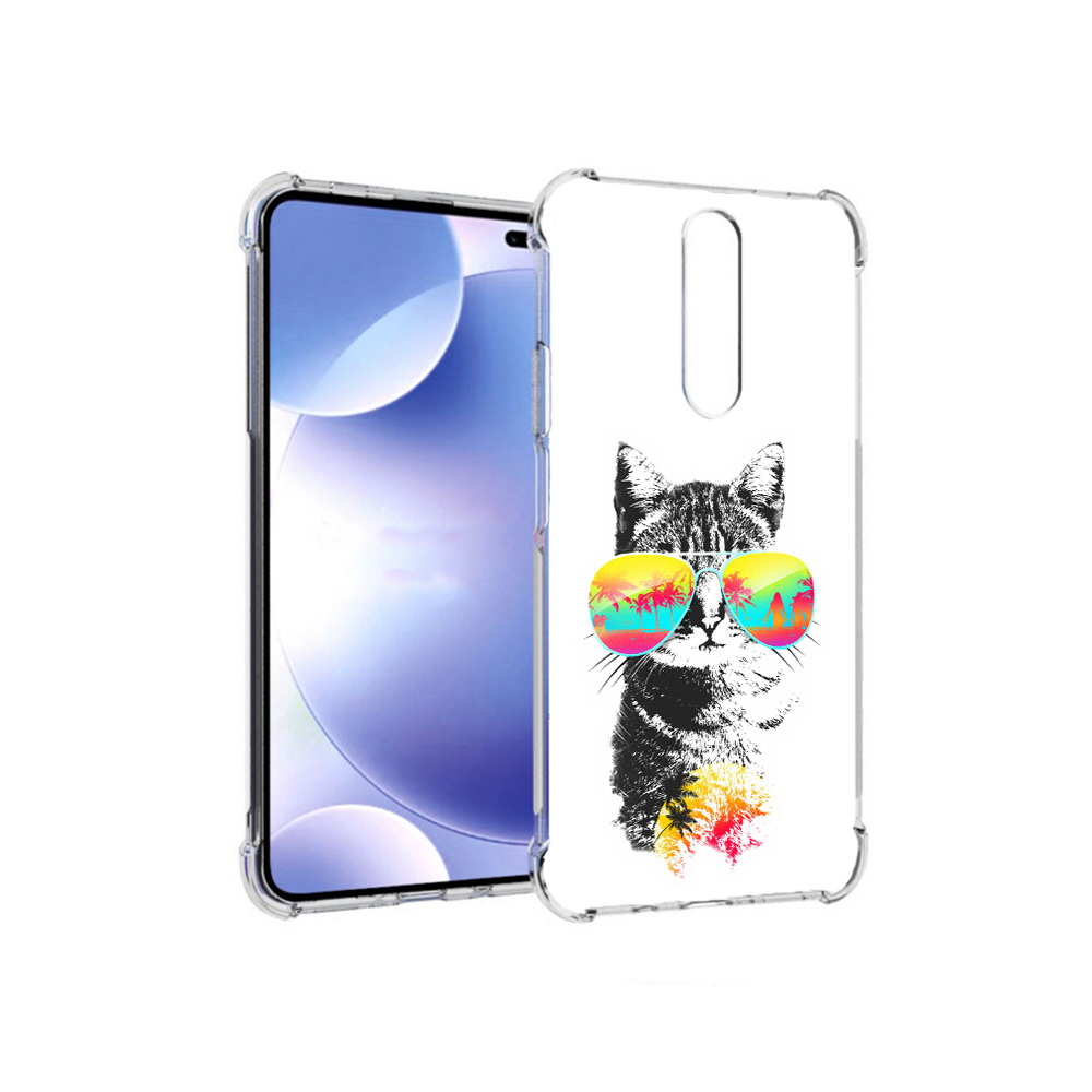 

Чехол MyPads Tocco для Xiaomi Redmi k30 крутой кот (PT226950.302.425), Прозрачный, Tocco