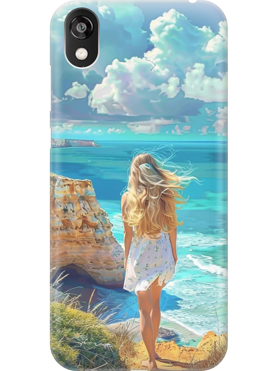 

Силиконовый чехол на Honor 8S / Huawei Y5 (2019) с принтом "Безкрайнее море", Прозрачный;белый;голубой;желтый, 721008741