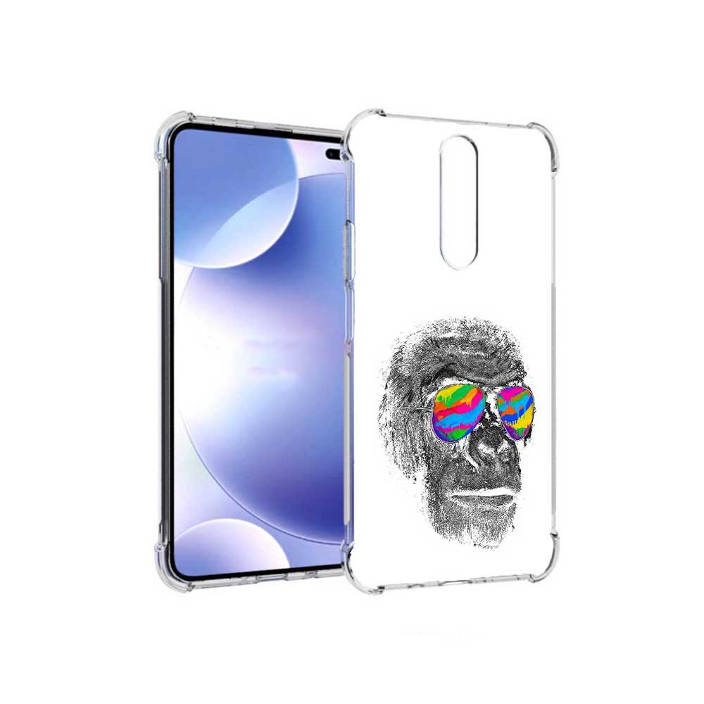 

Чехол MyPads Tocco для Xiaomi Redmi k30 крутая обезьяна в очках (PT226950.302.422), Прозрачный, Tocco