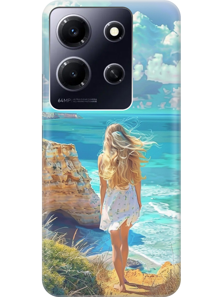 

Силиконовый чехол на Infinix Note 30i с принтом "Безкрайнее море", Прозрачный;белый;голубой;желтый, 772564241