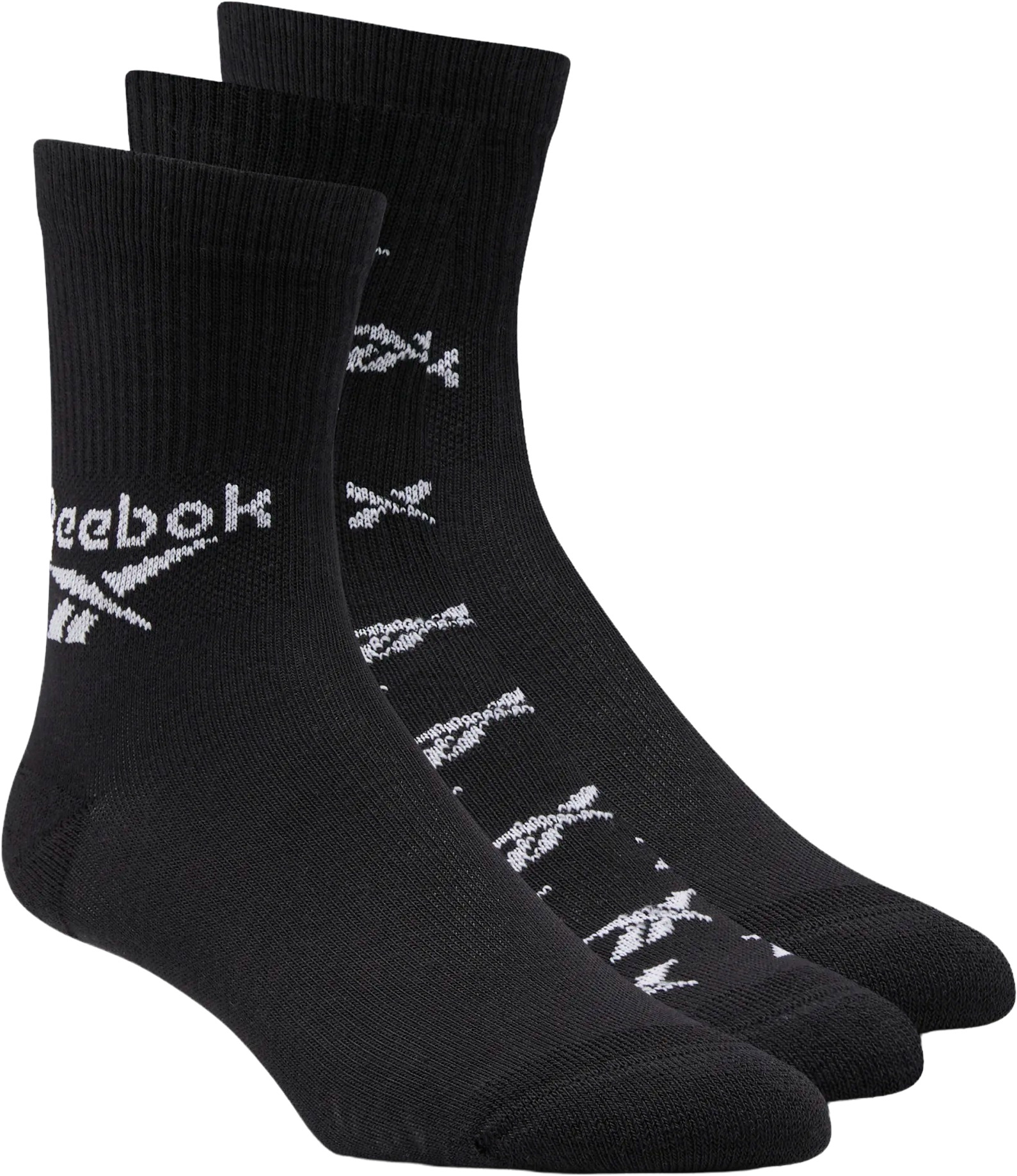 

Комплект носков Reebok Classic Fo Crew Sock 3P 40-42 черный, GG6683