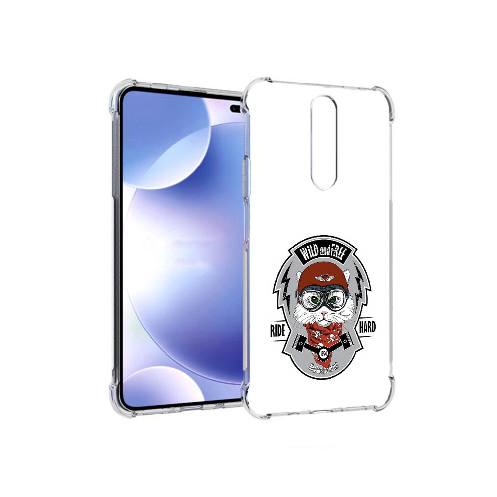 Чехол MyPads Tocco для Xiaomi Redmi k30 кошка в шлеме (PT226950.302.404)