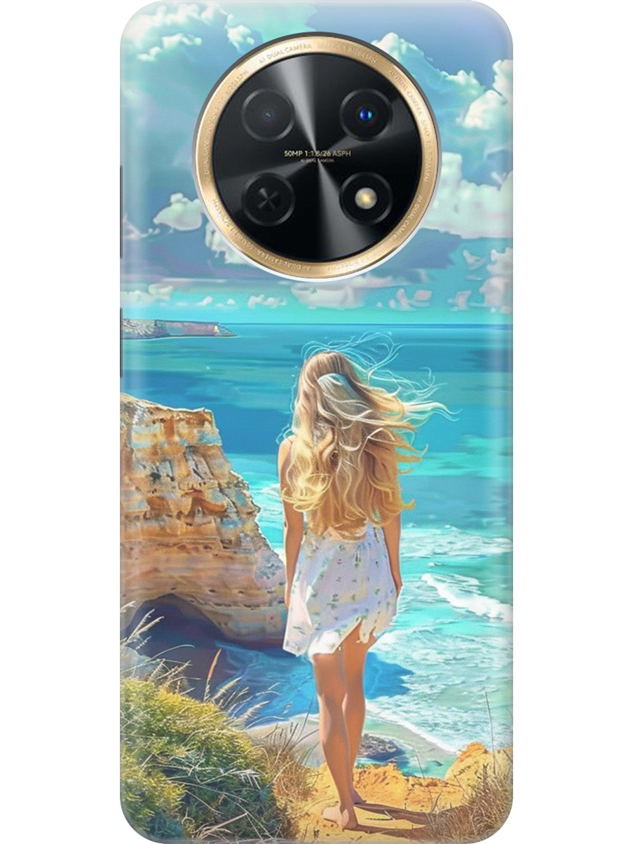 

Силиконовый чехол на Huawei nova Y91 с принтом "Безкрайнее море", Прозрачный;белый;голубой;желтый, 772566941