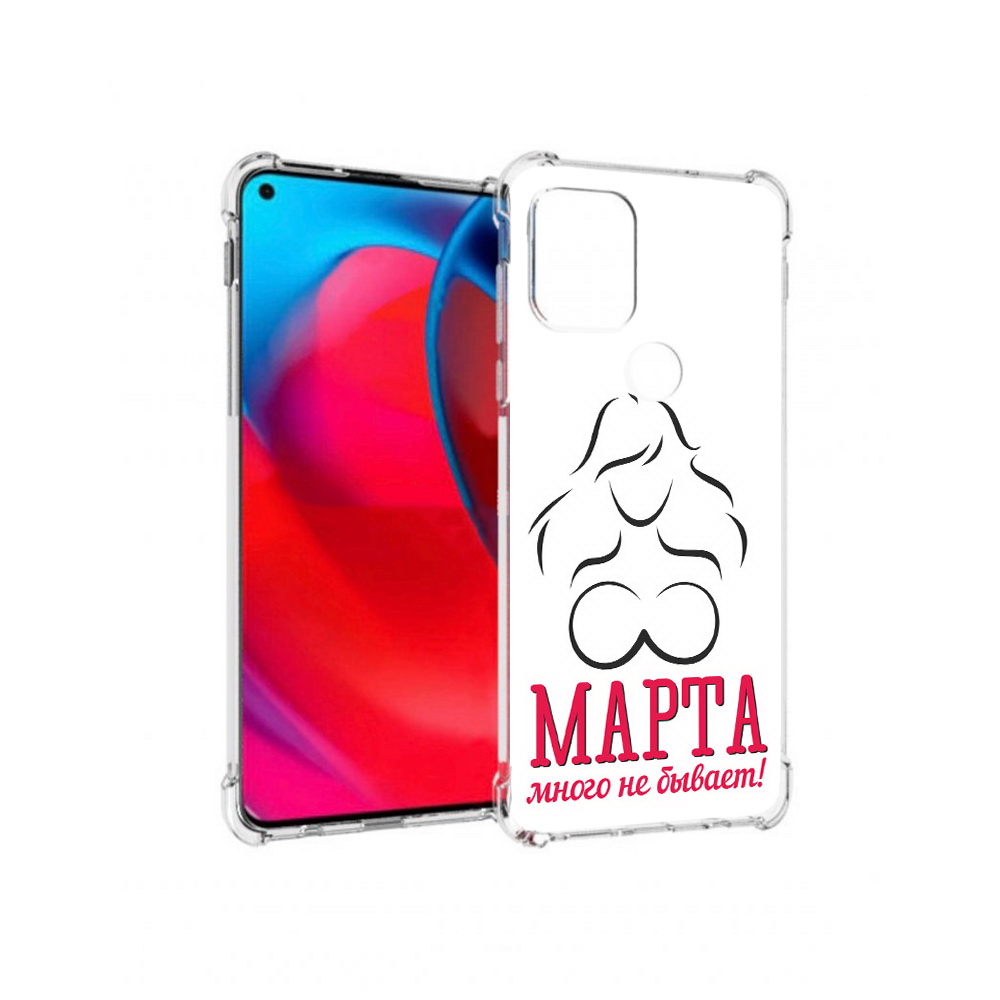 

Чехол MyPads Tocco для Motorola Moto G 8 марта много не бывает (PT227067.359.17), Прозрачный, Tocco