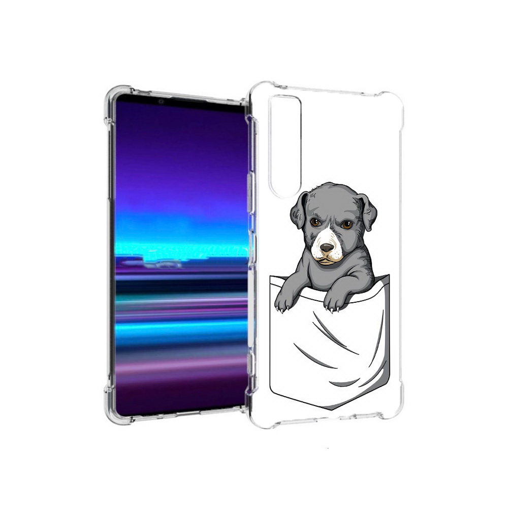 

Чехол MyPads Tocco для Sony Xperia 1 II собачка в кармане (PT148152.232.611), Прозрачный, Tocco