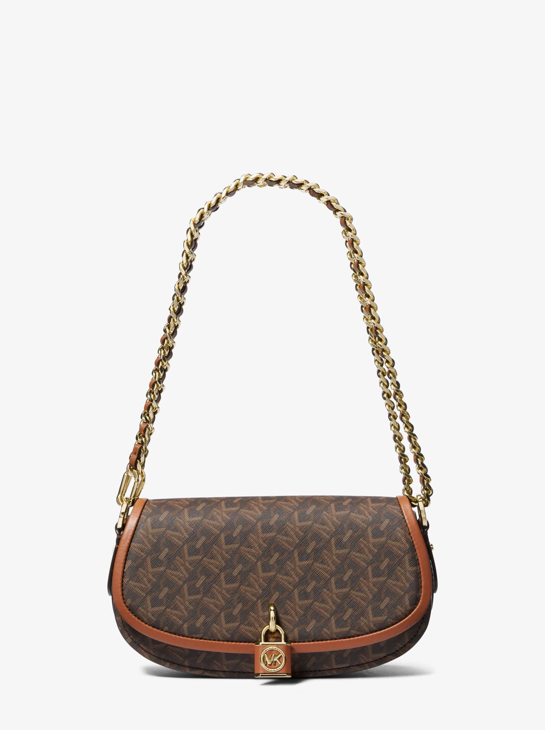 

Сумка женская Michael Kors Mila_B00780 коричневая, Белый, Mila_B00780