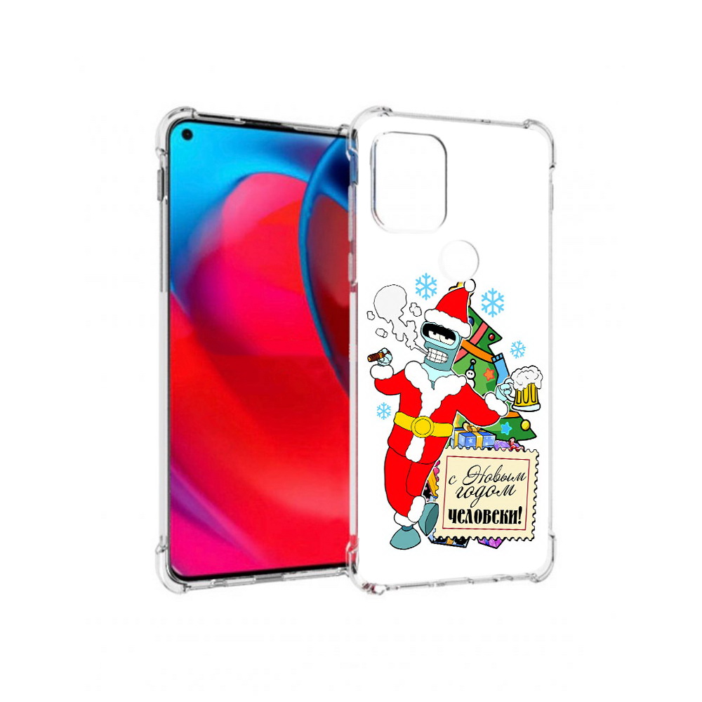 

Чехол MyPads Tocco для Motorola Moto G С новым годом человеки (PT227067.359.150), Прозрачный, Tocco