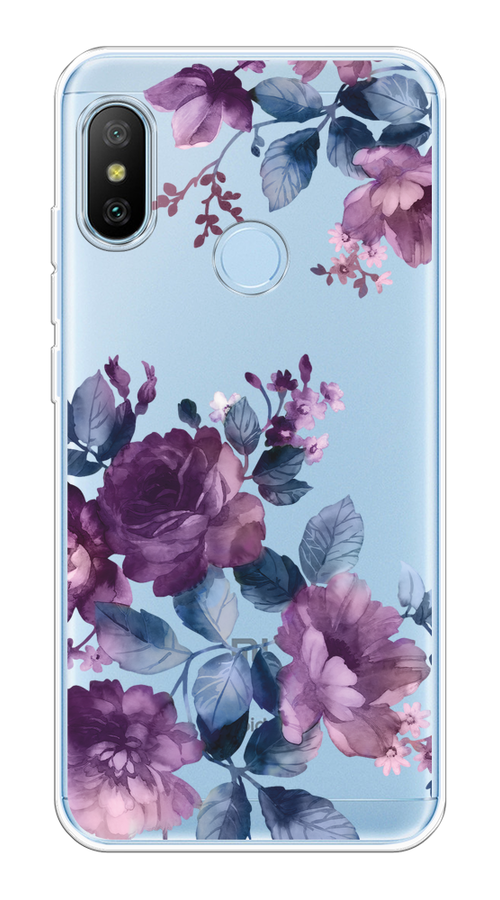 

Чехол на Xiaomi Redmi 6 Pro/6 Plus/Mi A2 Lite "Purple Blossoms", Синий;фиолетовый, 34250-1