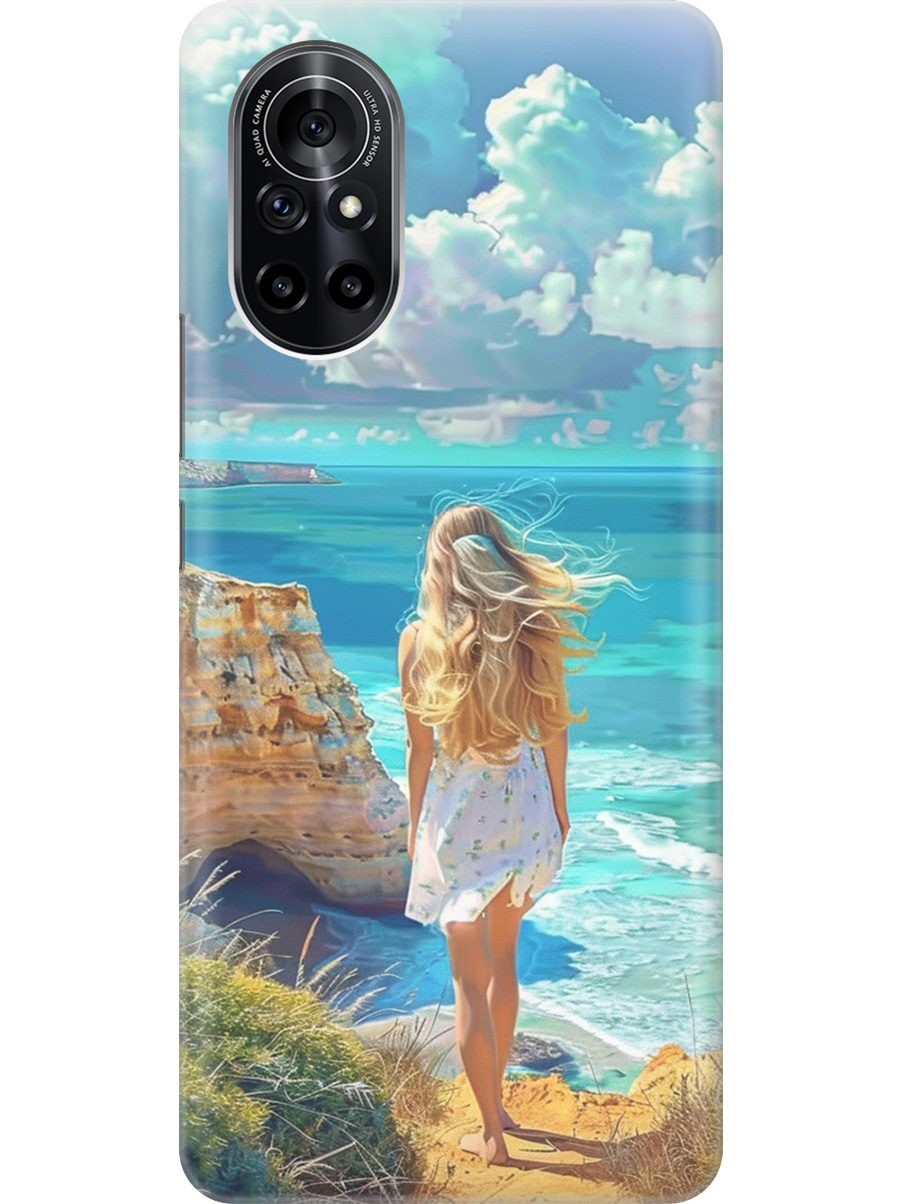 

Силиконовый чехол на Huawei Nova 8 с принтом "Безкрайнее море", Прозрачный;белый;голубой;желтый, 731079541
