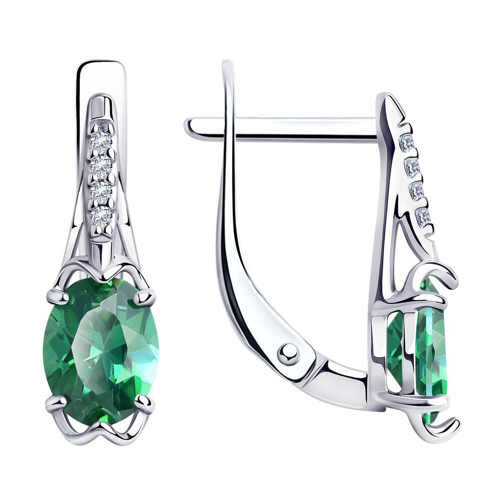 

Серьги из серебра с фианитом Diamant 94-120-00704-1, 94-120-00704-1