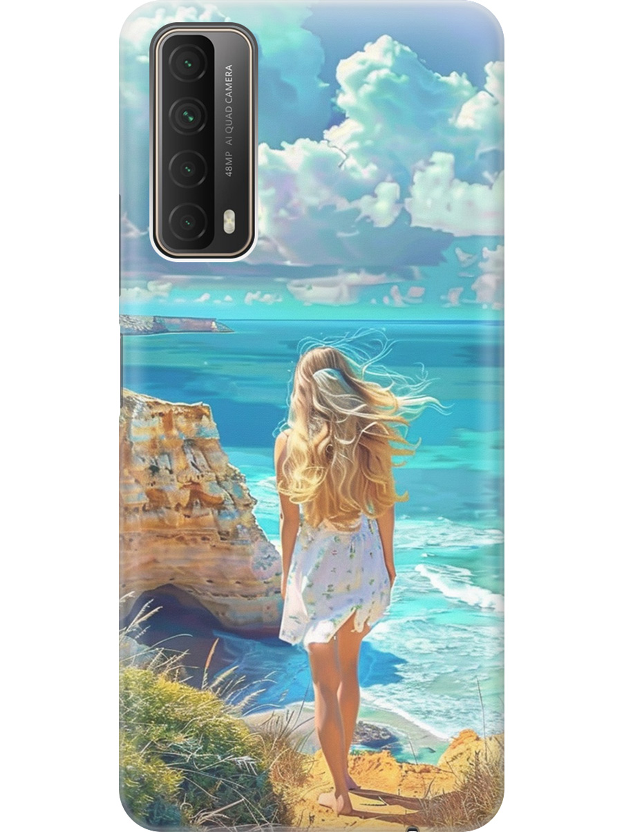 

Силиконовый чехол на Huawei P Smart (2021) с принтом "Безкрайнее море", Прозрачный;белый;голубой;желтый, 723603041
