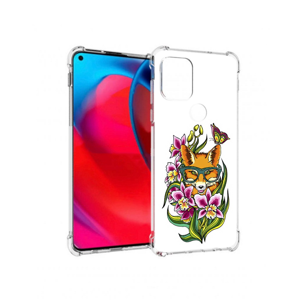 

Чехол MyPads Tocco для Motorola Moto G Лиса в цветах (PT227067.359.108), Прозрачный, Tocco