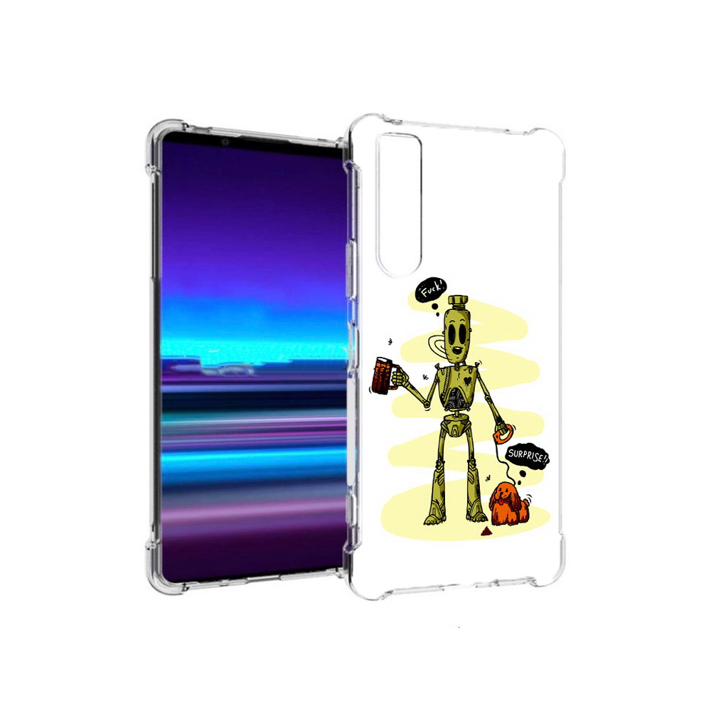 

Чехол MyPads Tocco для Sony Xperia 1 II прикольный робот (PT148152.232.557), Прозрачный, Tocco