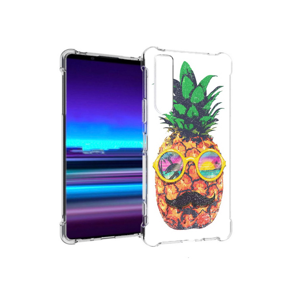 

Чехол MyPads Tocco для Sony Xperia 1 II прикольный ананас с лицом (PT148152.232.556), Прозрачный, Tocco