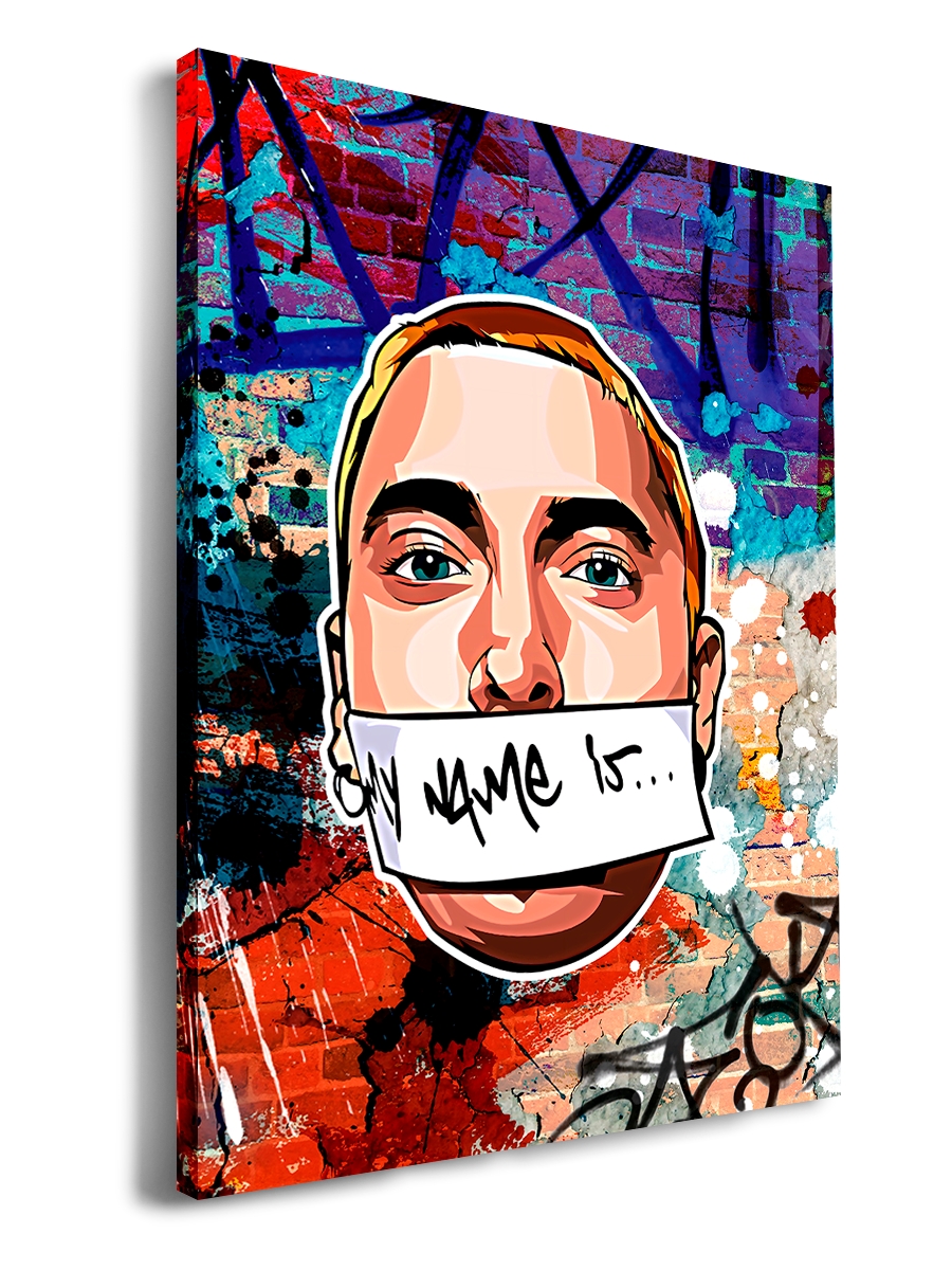 

Картина DRABS Рэпер Eminem my name is