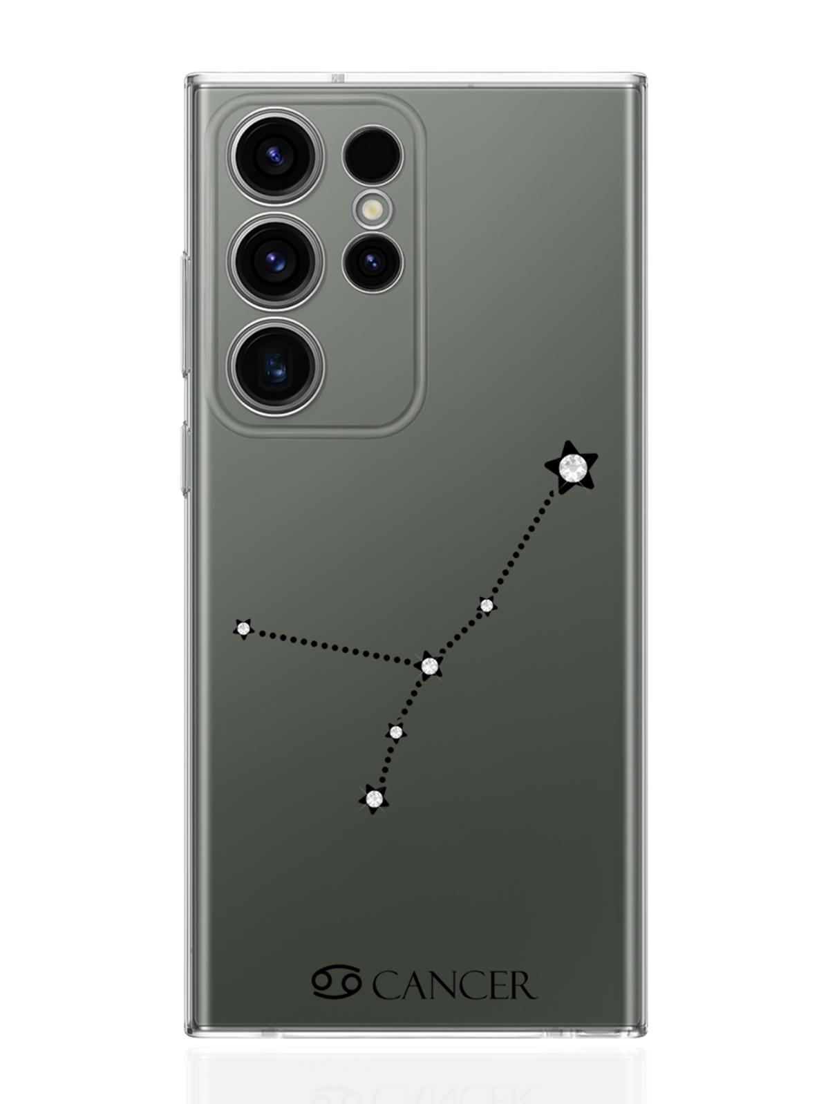 

Чехол MustHaveCase для Samsung Galaxy S23 Ultra с кристаллами Lux Рак прозрачный