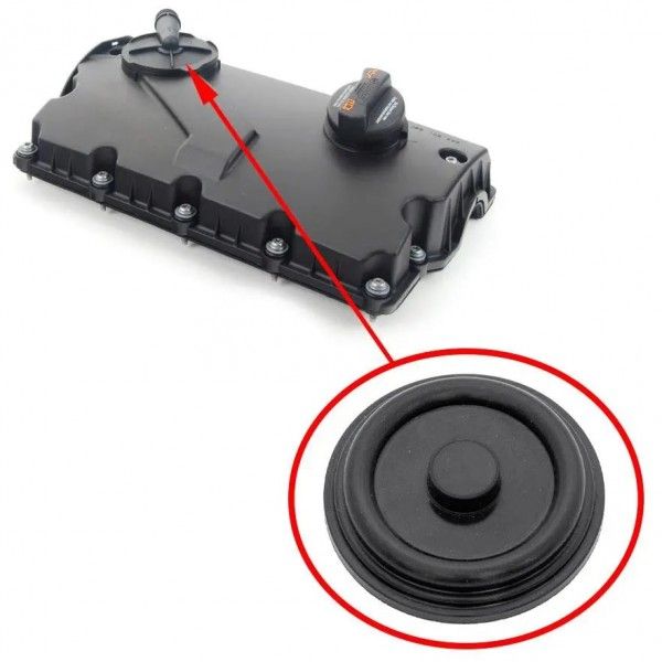 

Мембрана ВКГ клапанной крышки VW, Audi, Skoda 1.9 TDI и 2.0 TDI 038103469AE, 038103475N