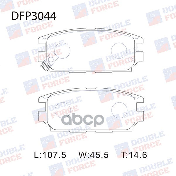 

Тормозные колодки DOUBLE FORCE дисковые DFP3044